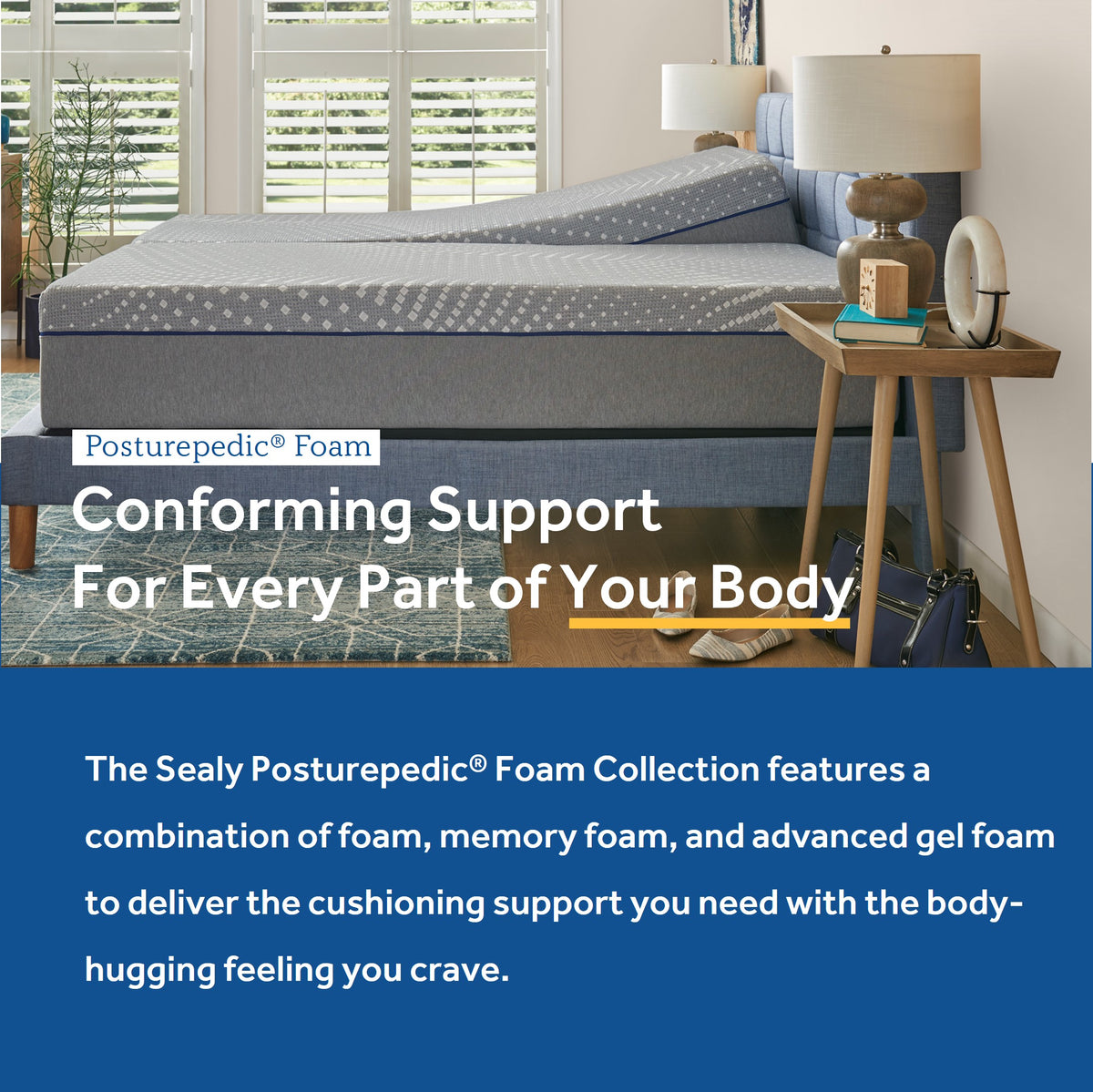 Sealy posturepedic foam deals mattress