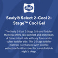 Sealy® Select 2-Cool 2-Stage™ Cool Gel Baby & Toddler Crib Mattress