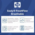 Sealy® FreshFlow Breathable Crib and Toddler Mattress Pad