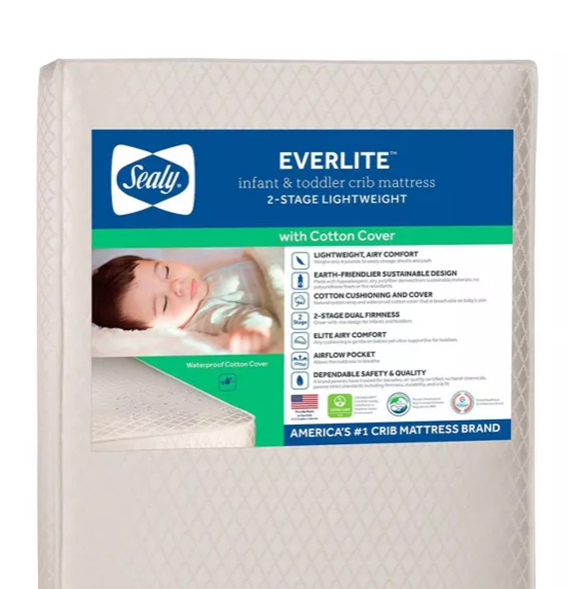 Toddler Beds Sealy Perfect Rest Crib Mattress Sealy® EverLite