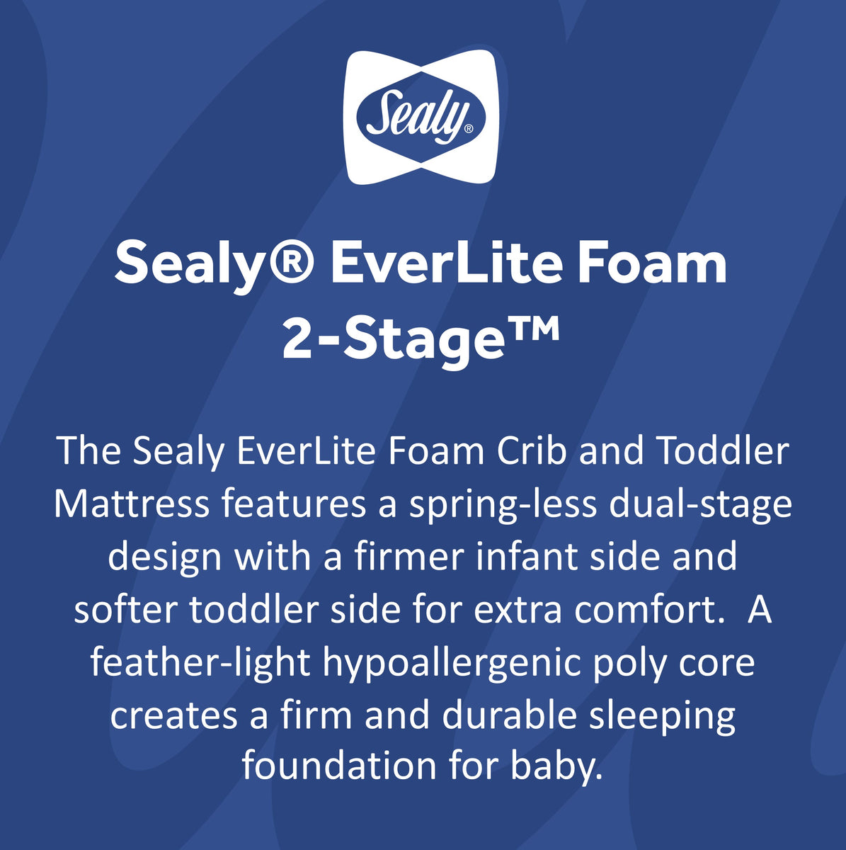 Sealy® EverLite™ Foam 2Stage Baby & Toddler Crib Mattress